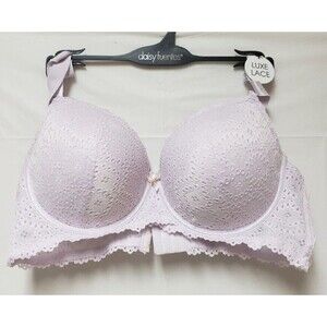 Intimate Sexy Daisy Fuentes Womens Lace Underwire Comfy Padded Bra 40D Lilac NWT